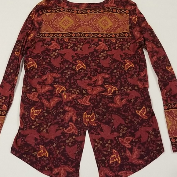 Lucky Brand long sleeve blouse-size M - Picture 3 of 5